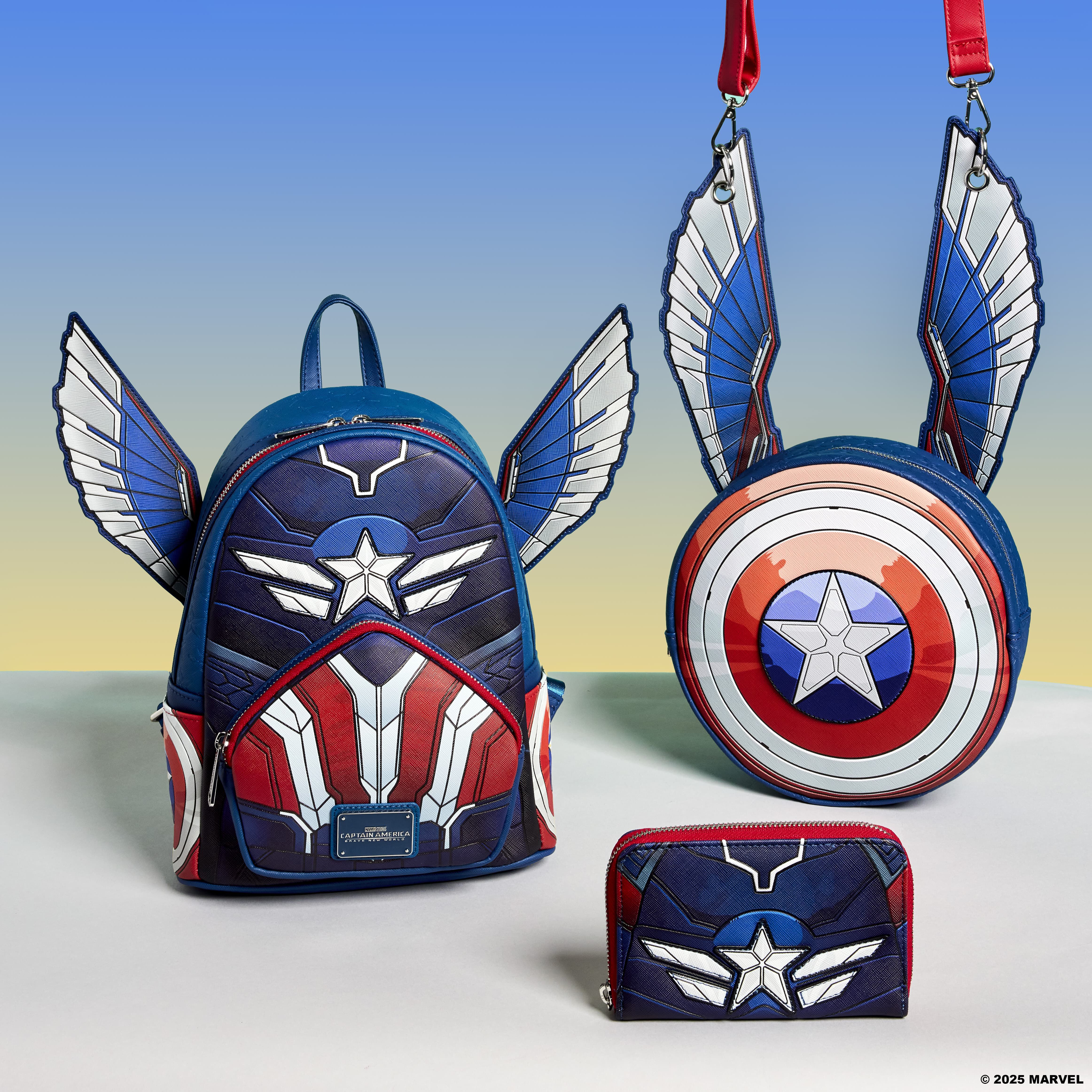 ☆Loungefly☆Captain America: Brave New World Backpack Captain America: Brave New World Cosplay Mini Backpack